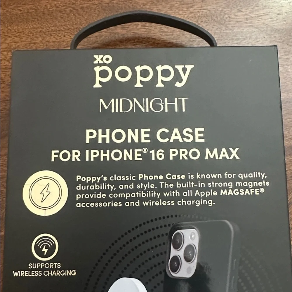 XO poppy MIDNIGHT  iPhone 16 pro max case